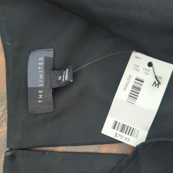 NWT The Limited Black Cowl Neck Romper, US M - Picture 6 of 6